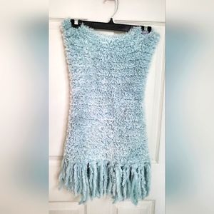 New Free People Boho Fuzzy Super Soft One Size Cowl Neck Scarf Collar